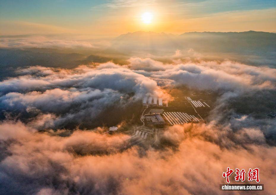 贵州赫章：初秋云海漫群山 宛如水墨画